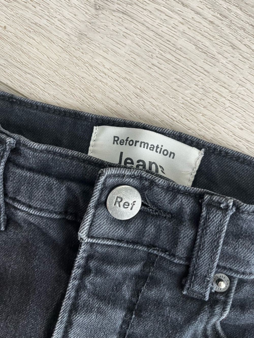 Reformation Black High-Rise Jeans